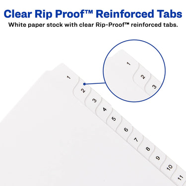 Avery 1-25 Legal Exhibit Dividers for 3 Ring Binders, 25-Tab Sets, Allstate Style, 1 Binder Divider Set (01701)